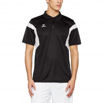 Erima GmbH Classic Team Polo de Tenis, Unisex Adulto, Negro/Blanco, S