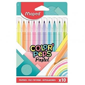 10 Rotuladores Color Peps Colores Pasteles