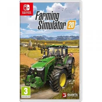 Farming Simulator 20 - Juego para Consola Nintendo Switch, simulación de agricultura, gráficos en 3D, modo multijugador, vehículos y maquinaria agrícola realistas, personalización de granjas, amplia variedad de cultivos y animales
