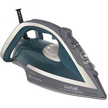 Tefal Ultragliss Plus FV6842 Steam Iron - 2800W, Anti-Calc, Continuous Steam 50g/min, Steam Boost 260g/min, Grey/Turquoise