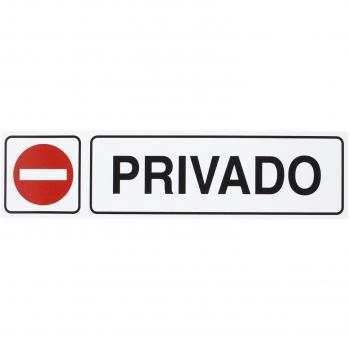 WOLFPACK LINEA PROFESIONAL Rotulo Adhesivo 250x63 mm. Privado