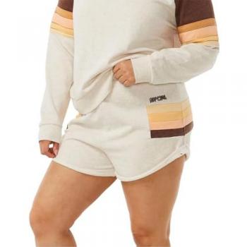Pantalón corto Rip Curl Block Party Pista beige naranja marrón mujer - XS