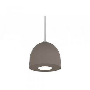 Lámpara de Techo Colgante Monocolor Brillante en Metal Gris Tórtola con Casquillo GU10, Diámetro 12cm