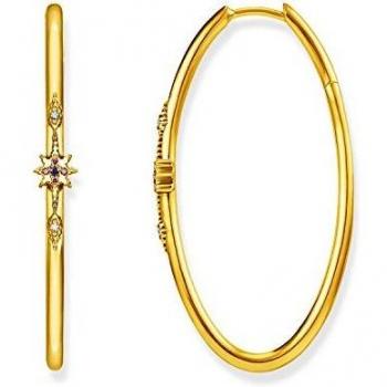 Thomas Sabo Pendientes de aro Mujer chapado en oro - CR631-959-7