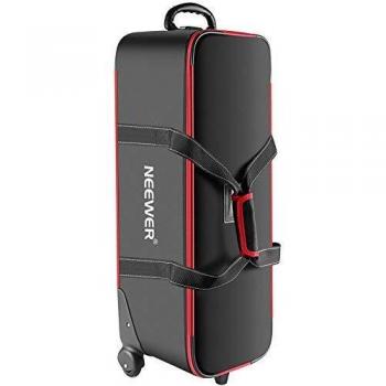 Neewer Photo Studio Equipment Trolley Carry Bag 30x11x11/77x28x27cm with Straps Padded Compartment Wheel, Handle for Light Stand, Tripod, Strobe Light, Umbrella, Photo Studio and Other Accessories