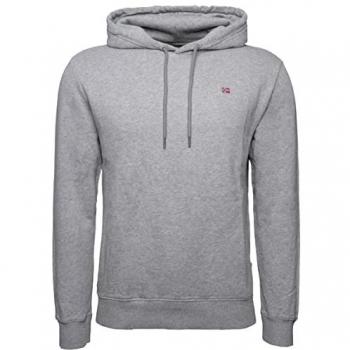 Napapijri Balis Men's Gray Hoodie - Size S, Regular Fit