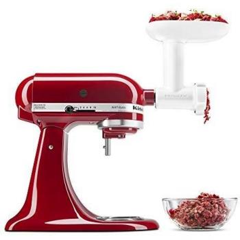 KitchenAid KSMFGA Food Grinder Attachment for Stand Mixers, White