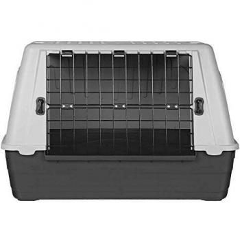 Trixie Transportín Journey Gris y Negro para Perros de Tamaño Mediano (77x51x43 cm)