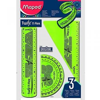 Zestaw Twist'n Flex linijka, ekierka, kÄtomierz bls MAPED