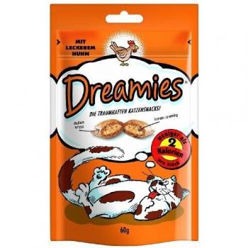 Dreamies Catisfactions Snacks para Gatos Mix de Sabores (Pollo, Pavo y Carne de Vacuno) - Multipack Variado 60g (4 x 60 g)