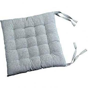 QFPLUS COJIN Silla Algodon Gris Claro