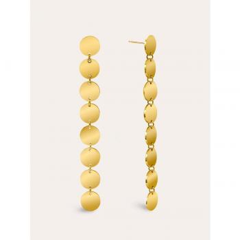 Pendientes Singularu Mirror 8 Suns Acero Baño Oro