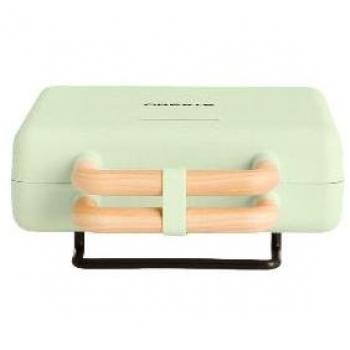 Sandwichera Grill y Gofrera Intercambiable 3 en 1 Verde Pastel - Create Stone Studio 800W