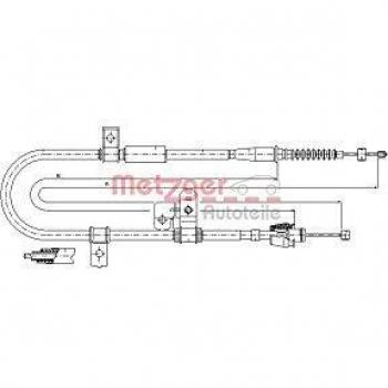 Cable de freno de estacionamiento METZGER 17.2524