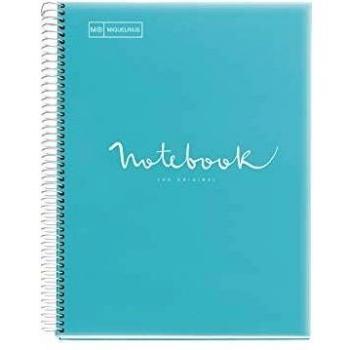 Cuaderno espiral Miquelrius Emotions A4 80F Azul cielo