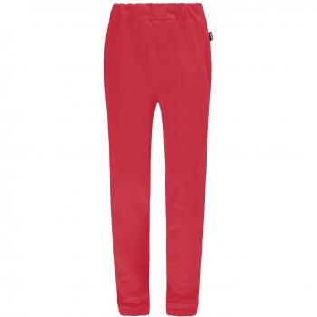 Girl's Sweatpants with Elastic Waistband and Soft Fabric, Tomato Puree, 12 Years