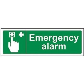 vsafety 23025 ax-salarma de emergencia condiciones de seguridad general señal, autoadhesivos, paisaje, 300 mm x 100 mm), color verde