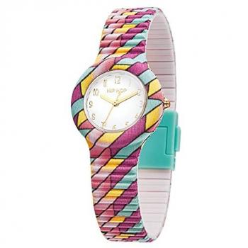 Reloj Hip Hop Dream en Color para Mujer - Blanco - Solo Tiempo - Silicona Suave - HWU1139