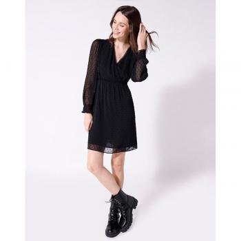 Naf Naf - Vestido corto de tejido plumeti para mujer