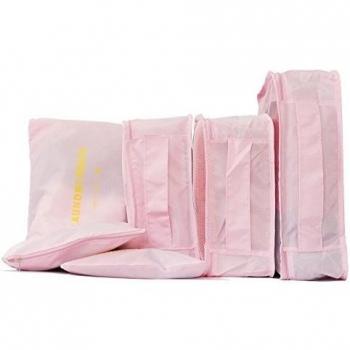 FunYoung Embalaje de viajes Cubos ropa cosmético del almacenaje bolsa de cubitos de equipaje del bolso del organizador de lavandería bolsa de zapatos Bolsa 9 PC / Set