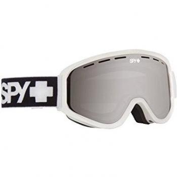Spy Woot Matte White Gafas de esquí, Invierno, Unisex Adulto, Color Silver Mirror/Persimmon, tamaño Talla única