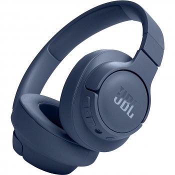 JBL Tune 720BT Auriculares Inalámbricos Bluetooth Plegables con Diadema Over-Ear y Micrófono para Llamadas, Color Azul