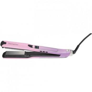 Plancha de Pelo Vapor Saint Algue Demeliss Titanium V2.0 - Ultra Potente, Color Rosa/Violeta, Placas de Aluminio y Revestimiento de Titanio