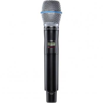 Shure AD2/BETA87A Wireless Handheld Transmitter with BETA 87A Microphone, G57 Frequency Range: 470-616MHz, Color: Black