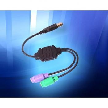 3Go C101 Cable Adaptador USB a PS/2 Doble Conexión