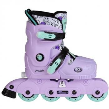 Patines en línea ajustables Playlife Smile para niños (tamaño 34-37)