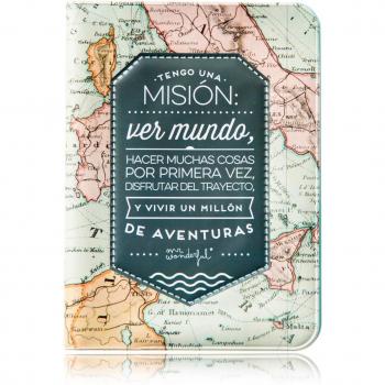 Mr.Wonderful WOA02946 Funda para Pasaporte Tengo Una Misión, Multicolor