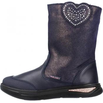 Bota de Niña PABLOSKY 020720 Marino, con cremallera lateral, suela flexible y antideslizante, protectores interiores de talón y puntera