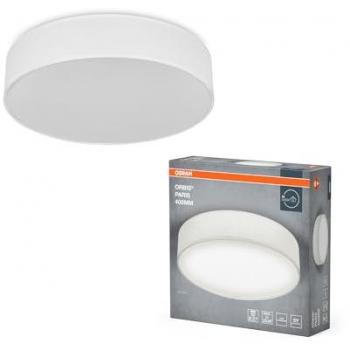Plafón OSRAM ORBIS PARIS 400mm, blanco, textil, 2xE27, diseño moderno