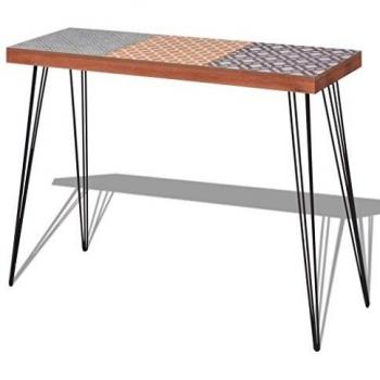 vidaXL Mesa consola 90x30x71,5 cm marrón