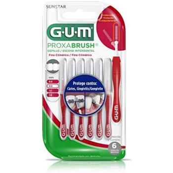GUM Proxabrush Trav-ler 4 cepillos interdentales - Modelo: 1314: 0,8 mm