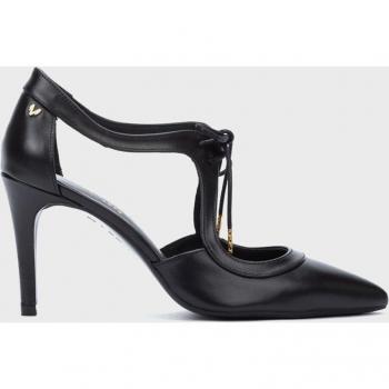 Martinelli Thelma 1365-3488P - Zapatos de Tacón con Cordones para Mujer, Color Negro, Altura del Tacón 8.5 cm, Planta de Gel