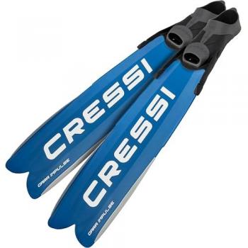 Aletas Apnea Cressi Gara Turbo Impulse con talón cerrado, unisex, color azul
