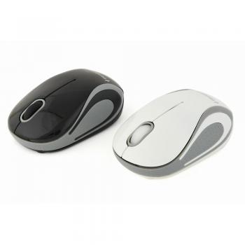 Ratón Inalámbrico Ambidextro Gembird MUSW-3B-01-MX 1200 DPI Negro y Blanco