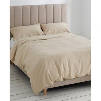Funda nórdica Alexandra House Living Suiza Beige Cama de 180 3 Piezas