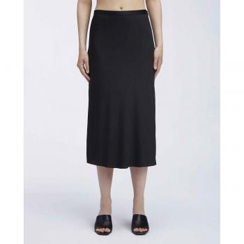 Calvin Klein - Falda midi de crepé reciclado slim