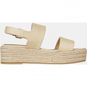 Sandalias de Cuña Media Tommy Hilfiger para Mujer en Color Camel
