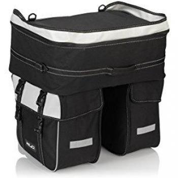 Xlc Dreifachpacktasche Traveller BA-S68, Ausführung:Schwarz/Anthrazit
