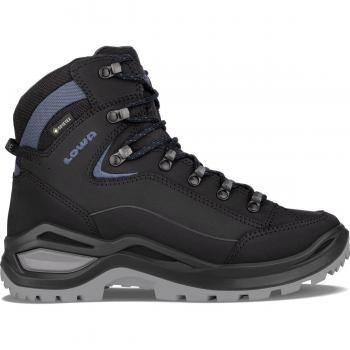 Lowa - Botas de montaña de mujer Renegade Evo Gtx Mid Ws Lowa, color negro, talla 37.5, con tecnología GORE-TEX