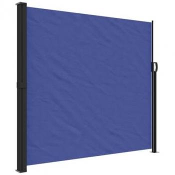 Toldo lateral retráctil azul 180x500 cm