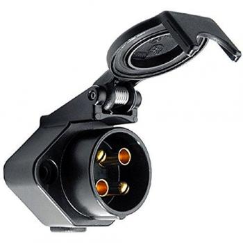 Toma de corriente HELLA 8JB 001 944-011 - 24V - 4 polos - Conector de contacto roscado - Negro