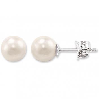 THOMAS SABO Pearl Sterling Silver Stud Earrings