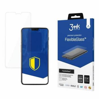 Protector de Pantalla Híbrido Flexible 3MK para OnePlus 6 - Vidrio Templado 7H, Transparente, 2.5D