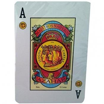 Maestros Naiperos- baraja Poker, española, 55, Cartas, Estuche cartón, Calidad Gran Casino, Color Azul y Rojo