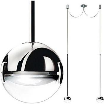Lámpara colgante LED 2 luces transparente Cini & Nils Convivio
