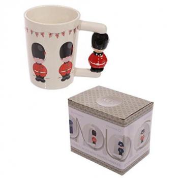 Taza de Cerámica - Asa con Forma de Guardia Real Británica